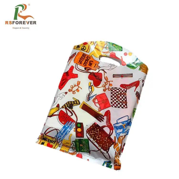 
100% Virgin Material Custom Design Die Cut LDPE Plastic Packaging Bag 