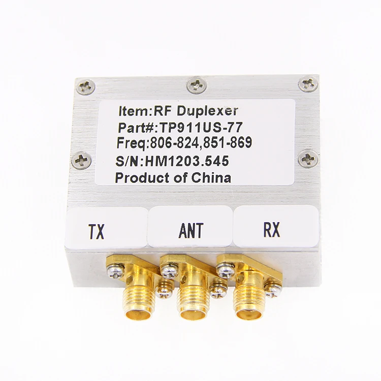 high quality 806-824MHz 851-869MHz duplexer vhf uhf cavity