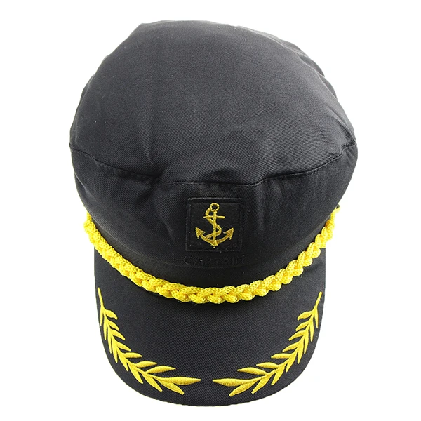 High Quality Promotional White Custom Captain Sailor Hat