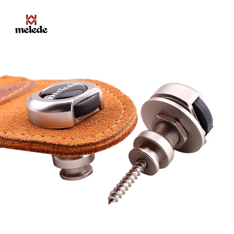 Guitar Strap Hardware Zinc Alloy Silver Guitar Strap Lock in Stock