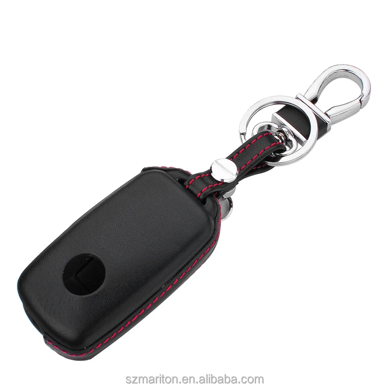 car key case for VW Polo ,4D Genuine leather New stylish car key case customize OEM
