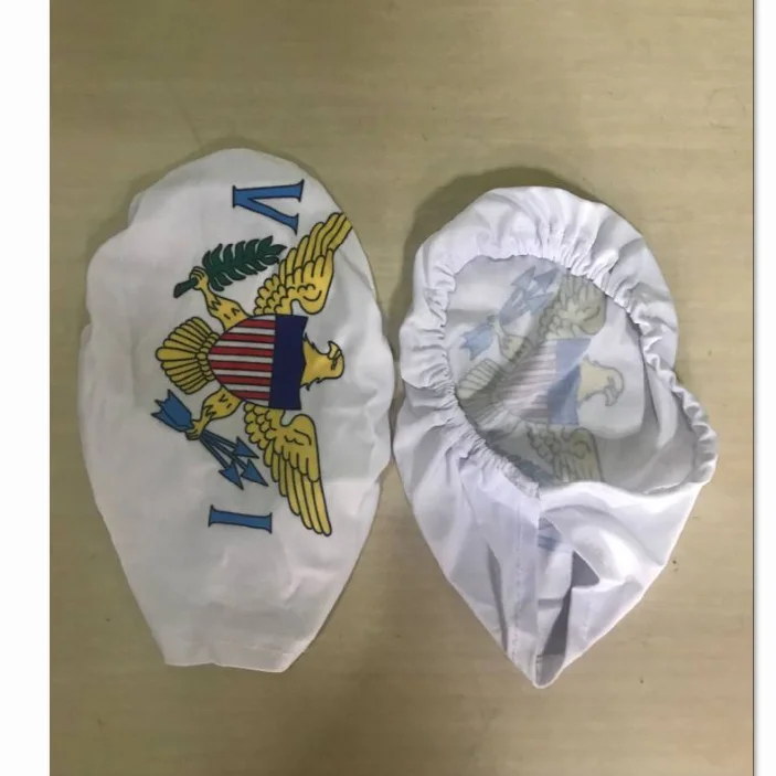 Custom Polyester Various Country US Virgin Island car side mirror cover flag for decoration