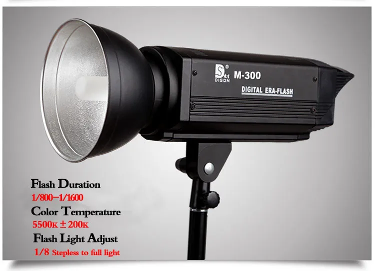yidoblo M-300 studio flash, camera light, photo studio equipment photographic light