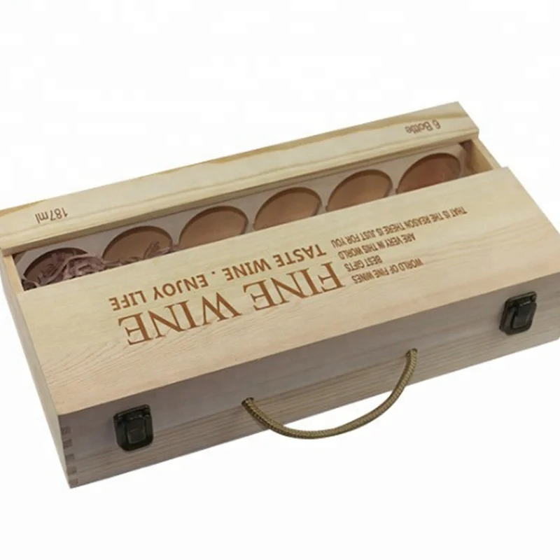 2019 China Handmade Wooden Wine Box for Bottle Packaging