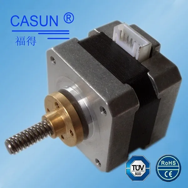 Casun 260mn. M Hybrid 2 Phase 12V Nema 17 Linear Screw Stepper Motor for 3D Printer Use