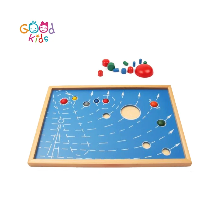 Montessori Material Astronomy Solar System Map of Nine Planets Kids Science Wooden Puzzle Montessori Educational Toy