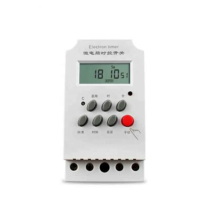 Digital 220V 25A Programmable Electronic Timer Switch with recharge battery KG316T-II