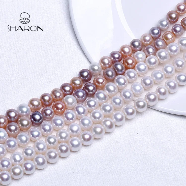 
Big Size Pearl 10-11mm Grade AA Near Round Fashion Decorative Pearl For Clothes 