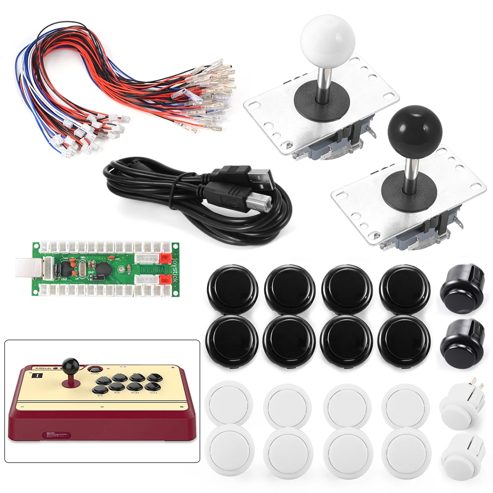 Hot Sale No Delay Arcade Game Controller USB Joystick For MAME Raspberry 2 Players