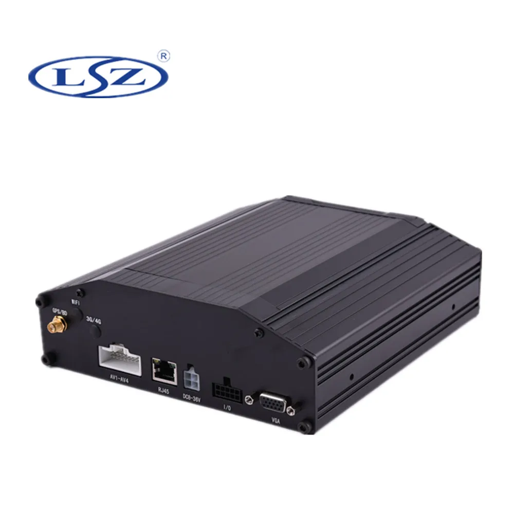 4 канала 720 P ahd hdd мобильный видеорегистратор с GPS для шины безопасности