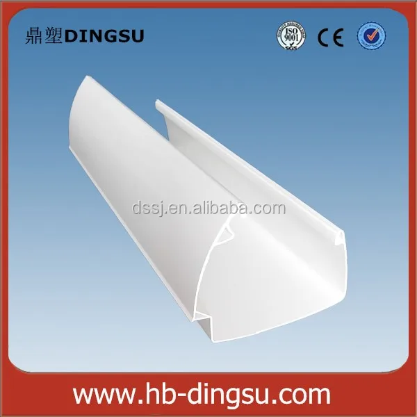 PVC Rainwater Gutters Large Plastic Trough in 7 Inches