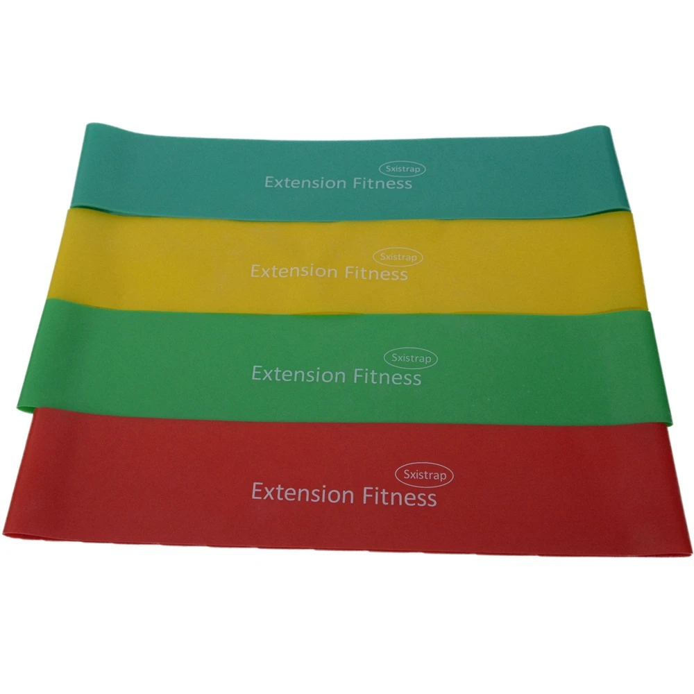 100% natural latex resistance bands set and stretch band