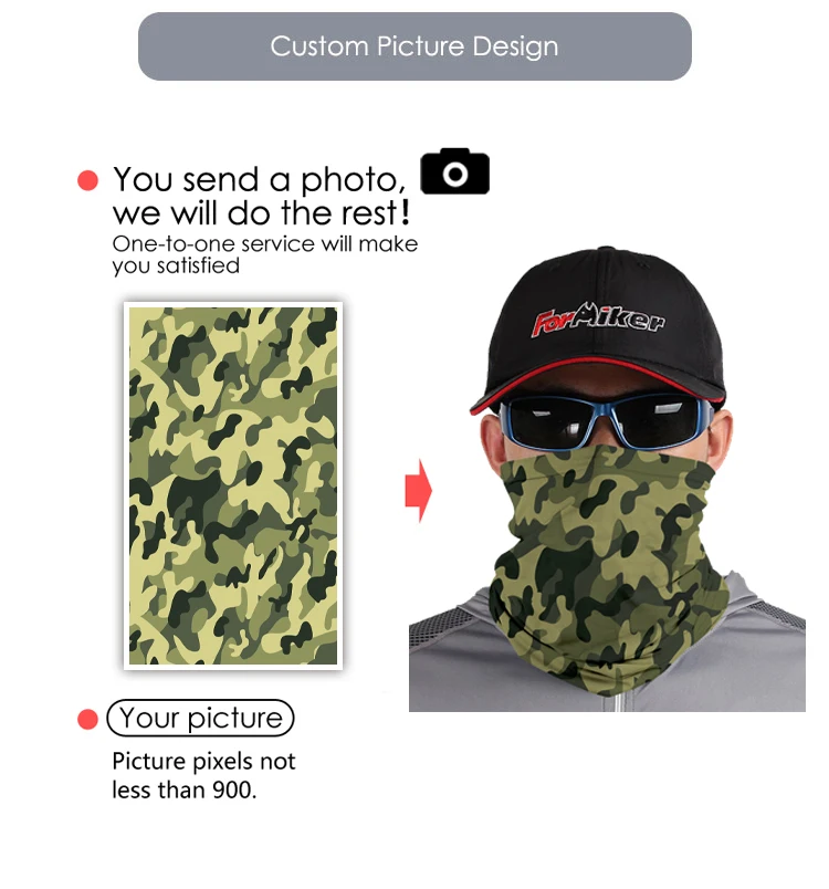 Custom Design Tube Bandanas Seamless Head Bandana Headwear Multifunction 12 Ways Wear Headwear Facemask Neck Scarf