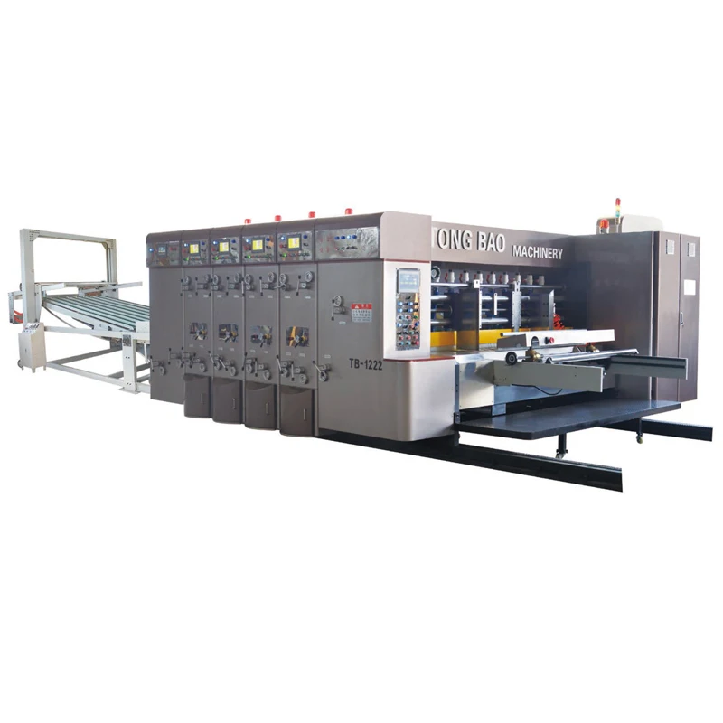High-speed flexo printing and slotting& die-cutting machine