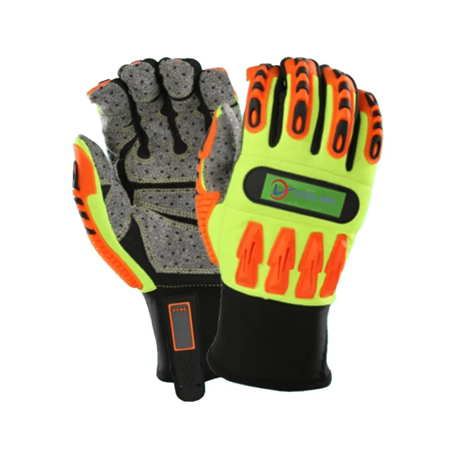 high impact resistant Oil Industrial safety gloves auto Mechanic Gloves firm grip gloves