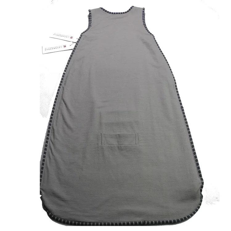Solarwool Yarn Dyed Wool 100% Merino Baby Breathable Sleeping Bag Baby Products Custom Logo Spring Summer Autumn Sleeveless T/T