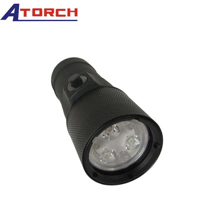 
Professional underwater equipment IP68 led scuba diving Flashlight 