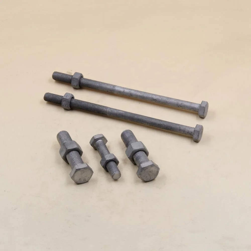 
Grade 8.8 HDG hex bolt M6~ M52 