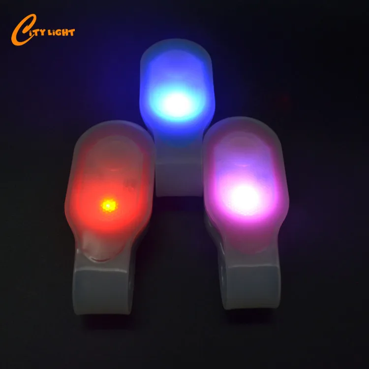 2 kinds light silicone magnet led light clip for promotion