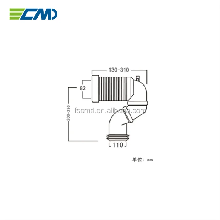 
Bathroom Toilets Corrugated Drainage Pipe 