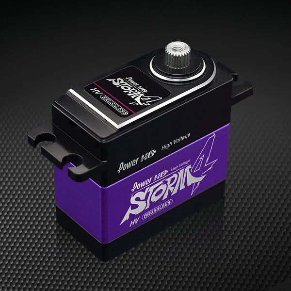 Power HD STORM-4 7.4V 25.0 kg-cm Torque 0.085 Sec Speed HV Brushless Digital Metal Gear Servo compatible with JR SAVOX
