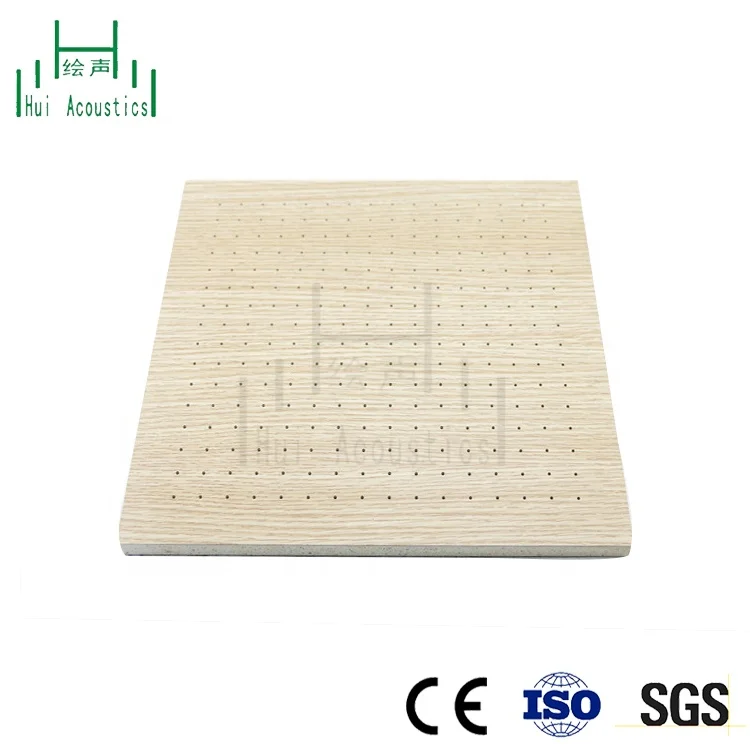 MDF Perforated Wooden Acoustic Board Plate