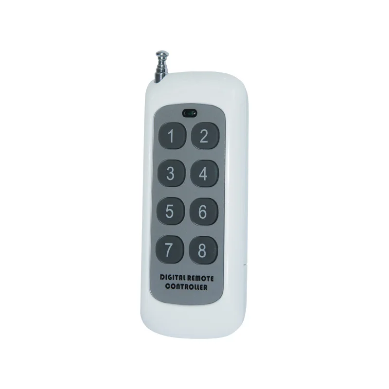 800m-1km YK1000 series Pearl White 1-Key 2-Key 4-Key 8-Key 10-Key 12-Key Wireless Remote Switch Module ASK On-Off Transmitter