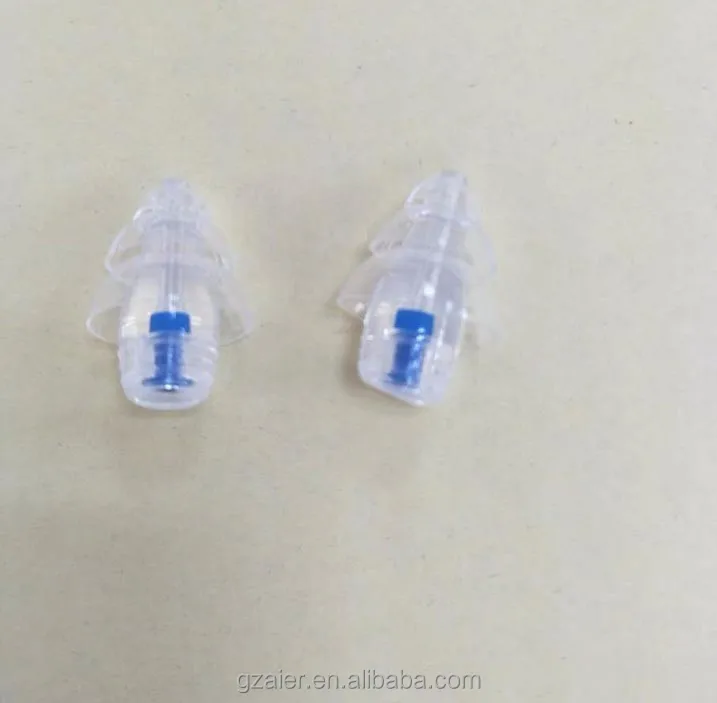 
Best noise reduction silicon 3 layer mushroom ear plugs with filter 