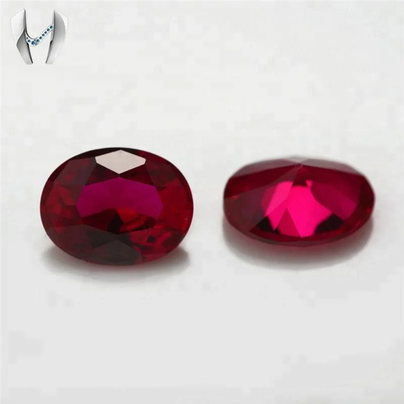 Ruby #8 Oval Shape Synthetic Best Ruby Gems