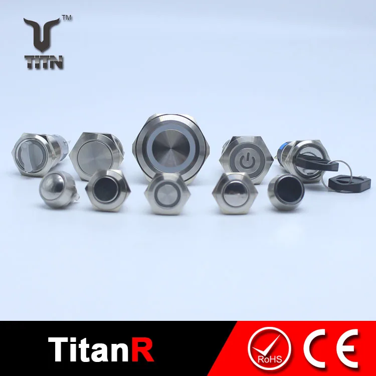 10mm magnetic push button switch and buttons