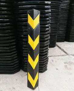 800mm right angle parking Safety reflective Rubber corner guards for walls