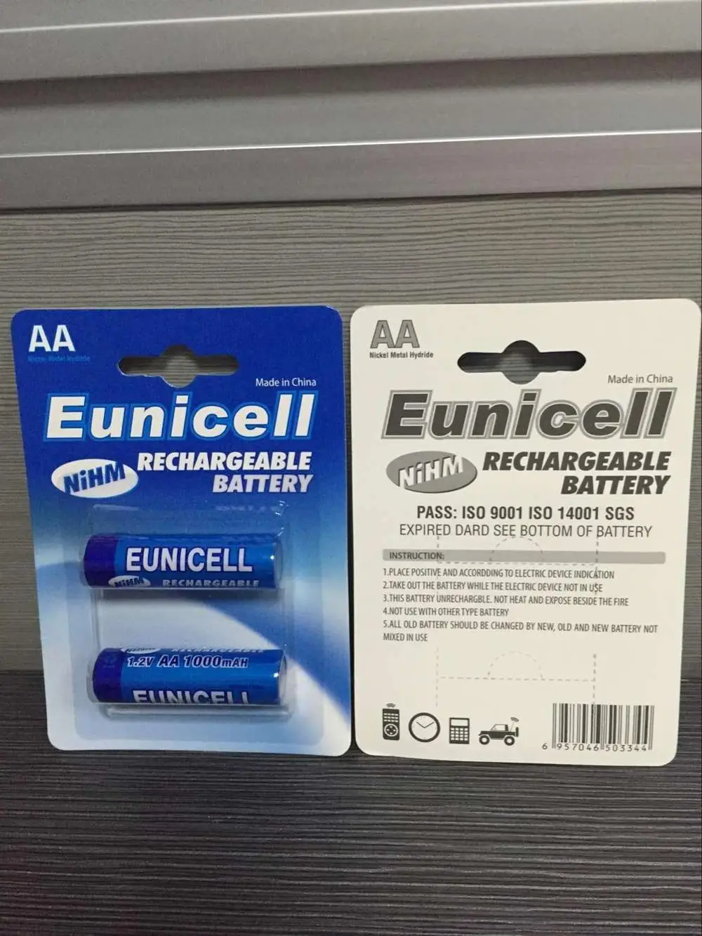 1.5v AA rechargeable battery NiMh AA 1.2v li-ion rechargeable batteries 2500mAh