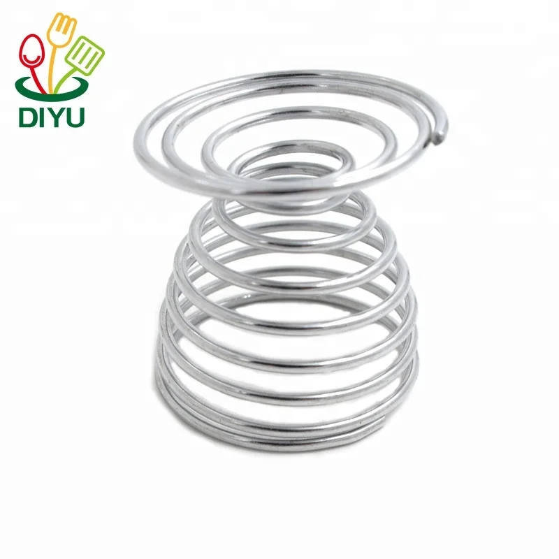 Stainless Steel Spring Wire Tray Boiled Egg Cups Holder Stand Storage Egg Cup Boiled Eggs Holder