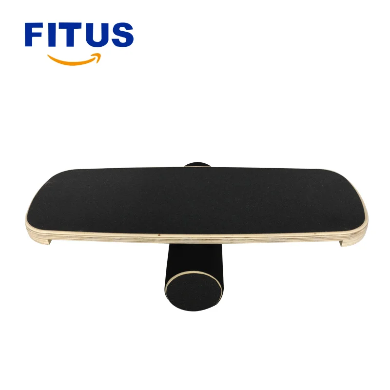 
FITUS Wooden Balance Board Premium Balance Trainer with Roller for Surf SUP Wakesurf Wakeskate Ski 