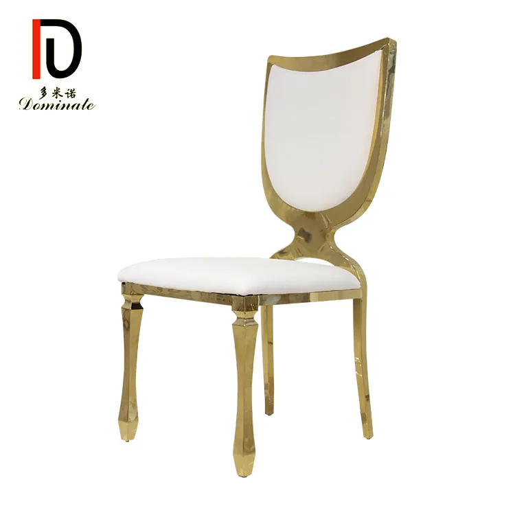 Modern Party Rental Luxury Dining Gold Stacking Chairs