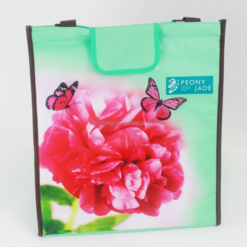 Insulated Bag Grocery Tote Bag to Keep Hot and Cold Food Thermal for Frozen or Hot Food Carrier Customized Logo Is Acceptable