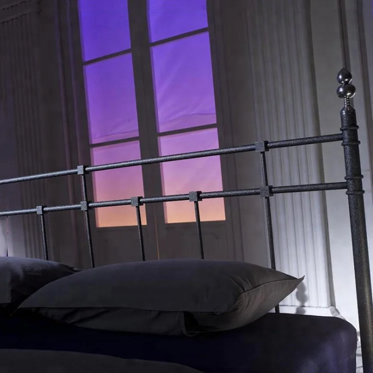 Европейские антикварные простой Последние двойной металлической кровати