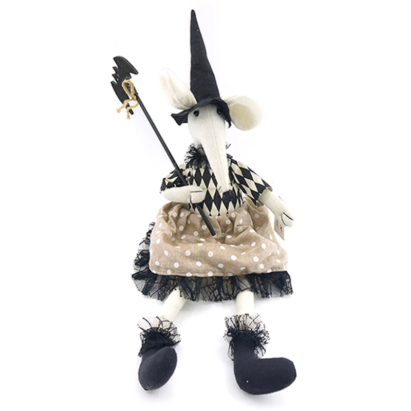 61CM white/black/grey sitting mouse halloween dolls christmas decoration