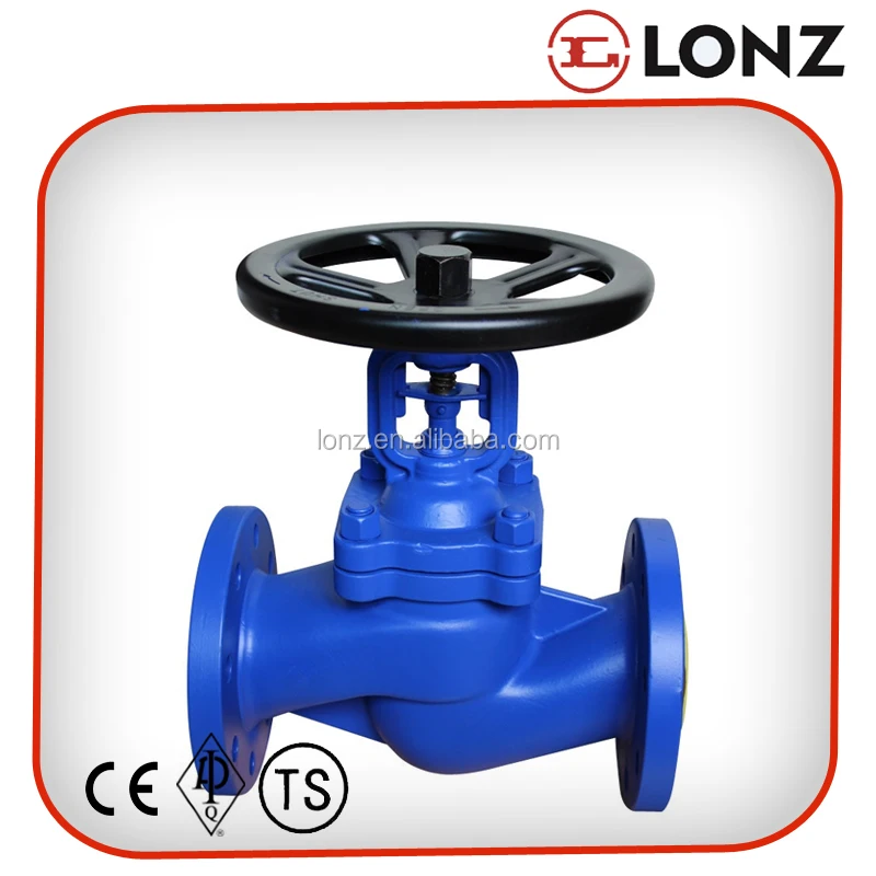 
DIN Standard GS-C25/WCB Flanged Bellow Sealed Globe Valve 