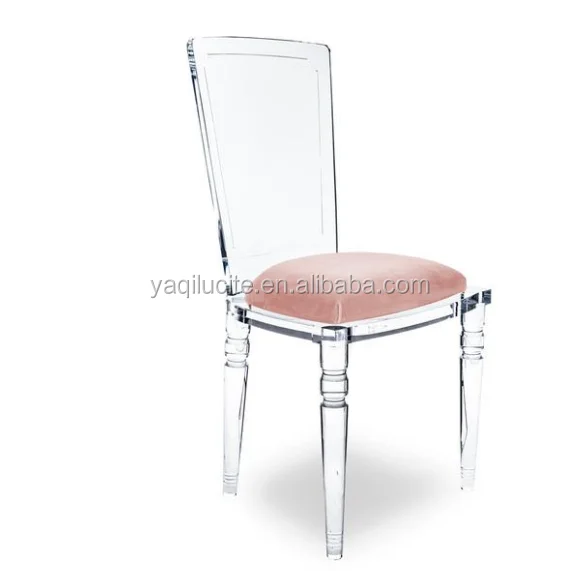 Clear Armless Juliette Lucite Chair