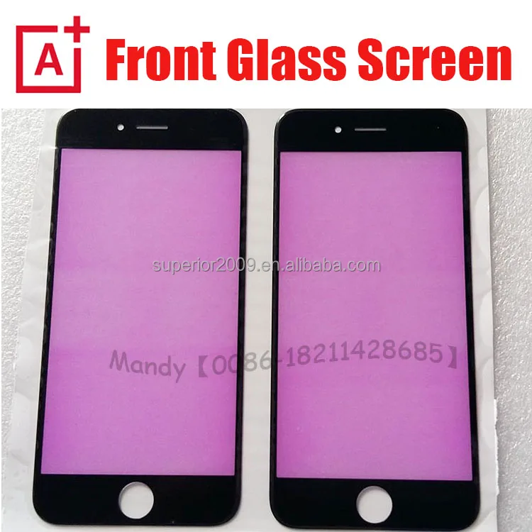 New Front Glass For iPhone 6S 6plus Replacement, For iPhone 6 5 Front Glass Lens Screen oca polarizer frame