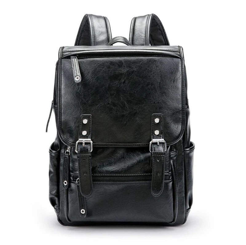 Dreamtop DTD405 vintage young man PU leather backpack fashion laptop school bag wholesale backpacks china