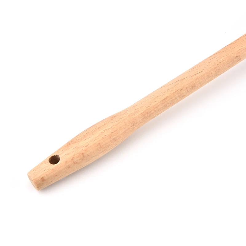 Eco-friendly  food grade plastic Portable Mini wooden handle silicone honey stirred rod stick Mixing spoon