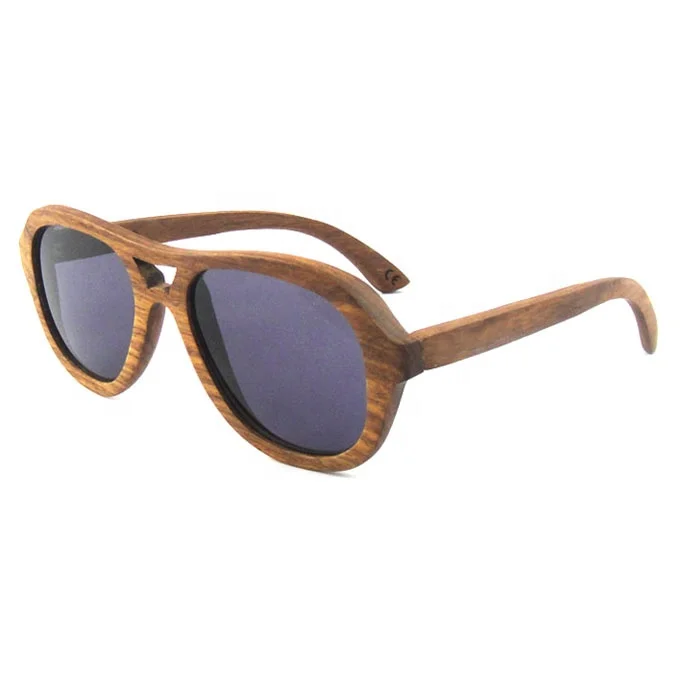 2019 new Aviation style  kosso wood sunglasses TAC polarized lenses wooden eyewear