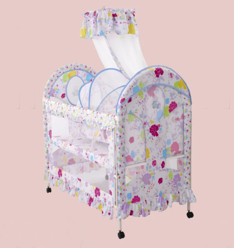 Высокое качество детские игры двор для игры и сна с колыбели красочные Детская безопасность пластик Детский манеж