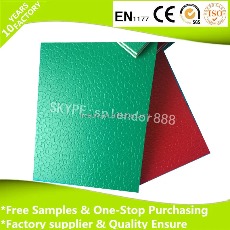 PVC Sports Flooring for Basketball, Volleyball, Badminton Courts