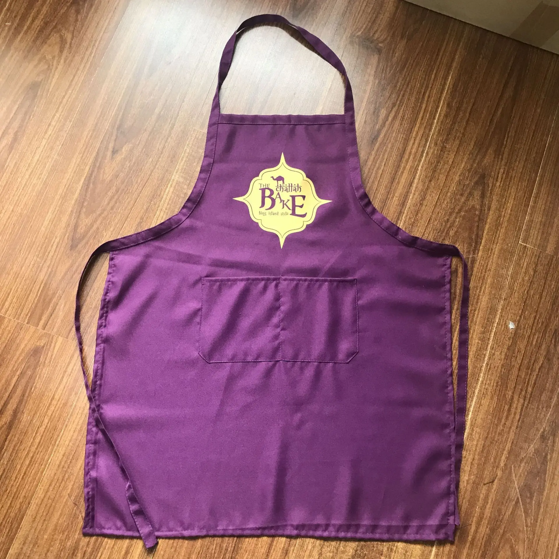 Free hang tags Customized Your Logo 2 Front Pockets Plain Color Comfortable Unisex Custom Apron With Your Logo or Design