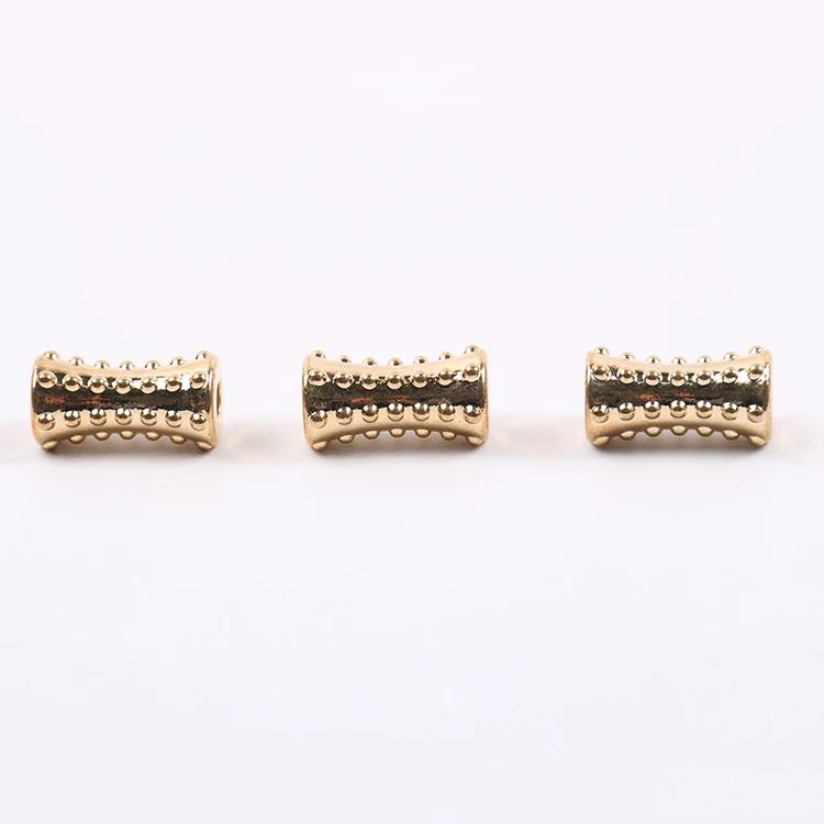 Draw rhinestone swimwear metal cord end for garments