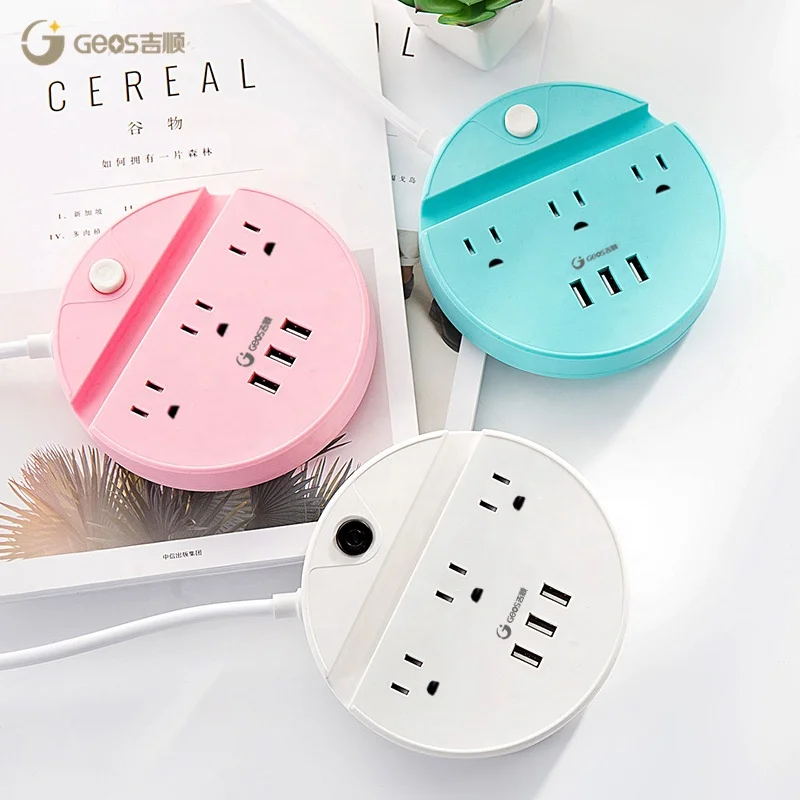 
New design hot sales portable power strip plug socket with USB ports power supply 