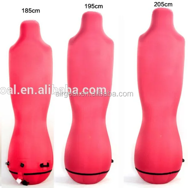 1.85m/1.95m/2.05m air mannequin,air body training dummy for professional club